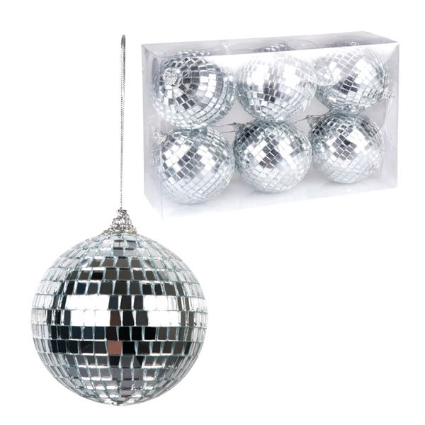 6 PCS Adorno Navideño Esferas  - Bolas Disco  6 Cm - Imagen 2