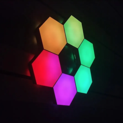 6 Luces de colores Led pared a touch y  control Remoto