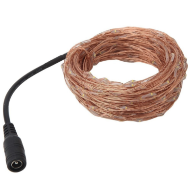 Guirnalda 100 Mini Led 10 Metros Hilo de Cobre conexión plug