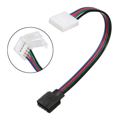 Conector Sin Soldaduras para Cinta Led Clip + Hembra RGB 5050