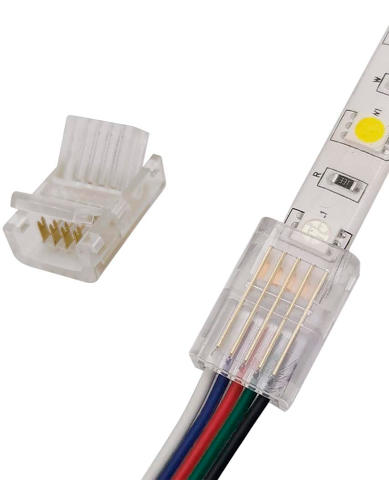 Clip Conector 5 Pin Para Cinta Led RGBW RGBY Impermeable IP65 - Imagen 2