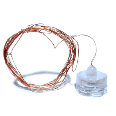 Guirnalda Sumergible 2 mts cable cobre Luz fría