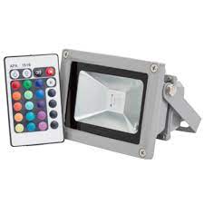 Foco Led RGB 10W IP65 con Control Remoto