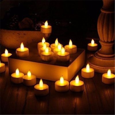 Pack 20 Velas Led decorativas a Pila Efecto Llama