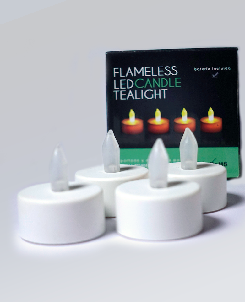 Velas Led decorativas Tealight | Caja 4 Unidades - Imagen 2