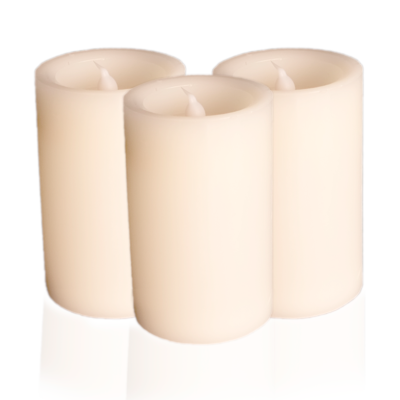 3x Velas Cirios Led 12cm | Luz Titilar | Apaga Soplando