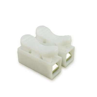 Regleta Bornera con 2 botones para 2 cables