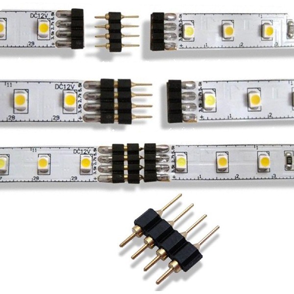 Conector Cinta Led 2, 4 y 5  Pines Macho - Macho - Imagen 2