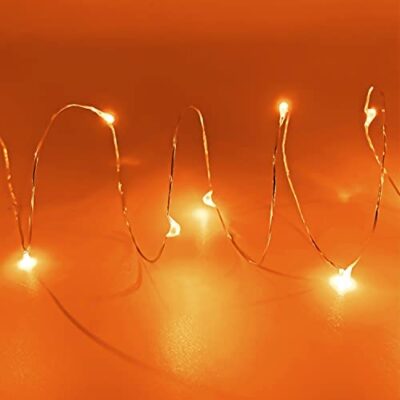 Guirnalda de Mini Luces led 2 Metros color Naranja