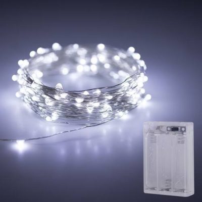 Guirnalda 50 mini Leds Luz Fría | Pilas AA