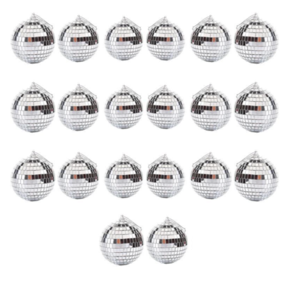 20 PCS Adorno Navideño Esferas Espejo - Bolas Disco Colgante 6 Cm